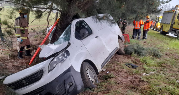 La Araucanía dos personas mueren tras volcar y chocar contra un árbol en Teodoro Schmidt