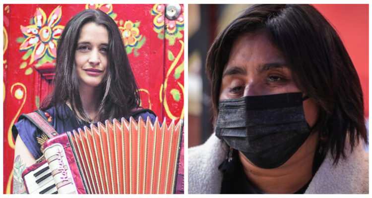 Pascuala Ilabaca y Fabiola Campillai.