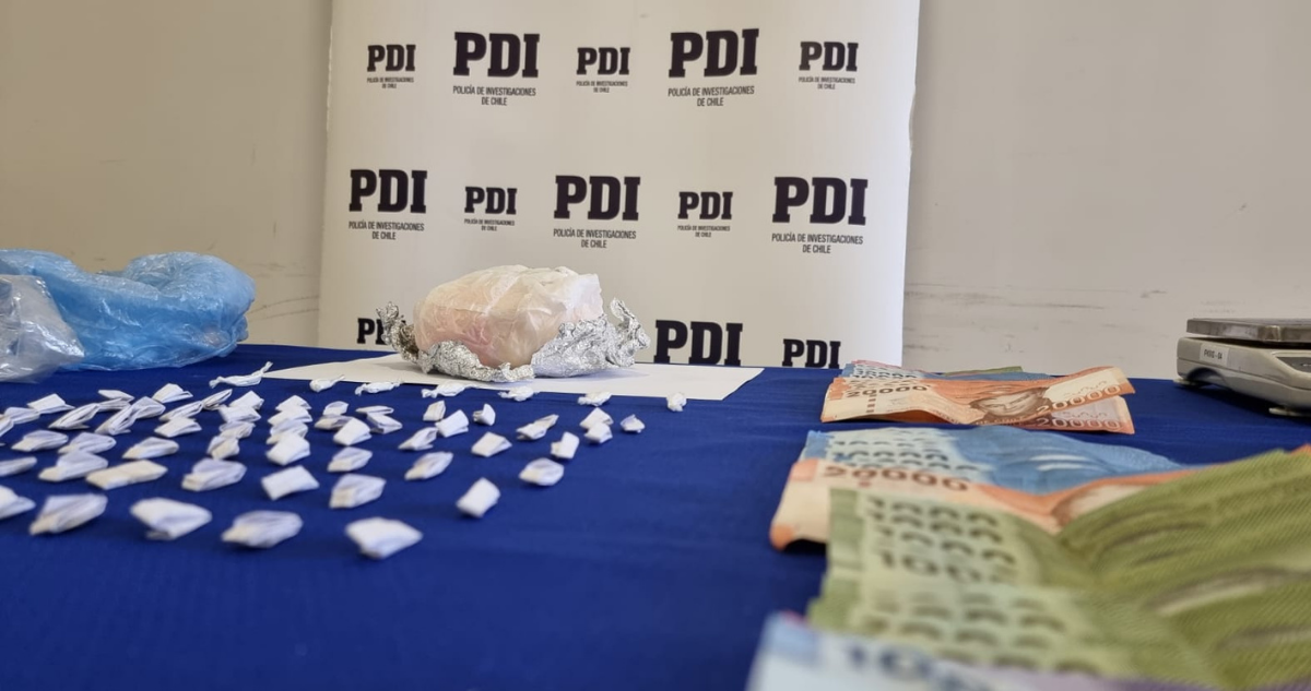 PDI Los Ánegeles incautas dosis de drogas