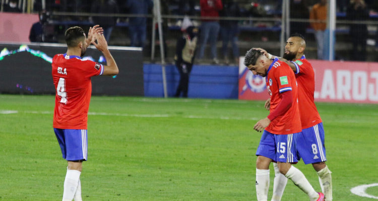 Chile jugando contra Venezuela