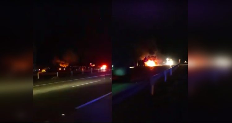 Agricultores cortan con barricadas Ruta 5 Sur en Máfil tras altercado por animales: piden seguridad