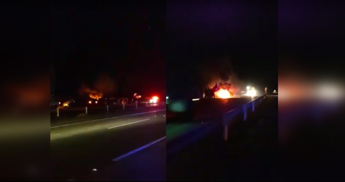Agricultores cortan con barricadas Ruta 5 Sur en Máfil tras altercado por animales: piden seguridad