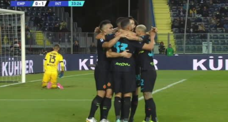 Asistencia de Alexis Sánchez ante Empoli.