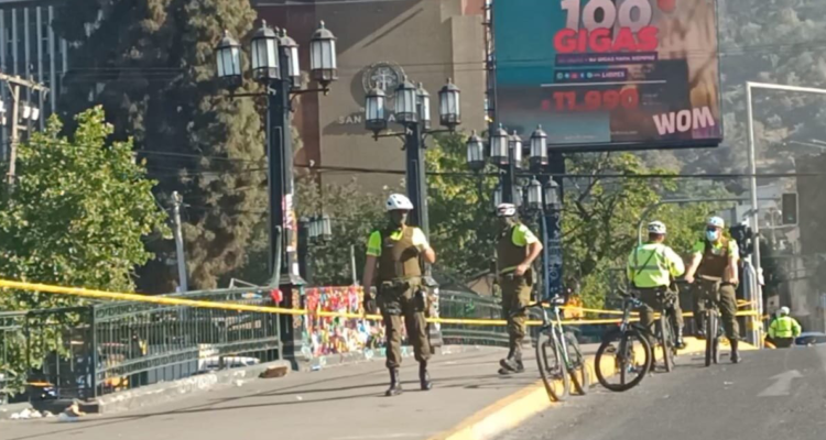 Carabinero herido en Providencia