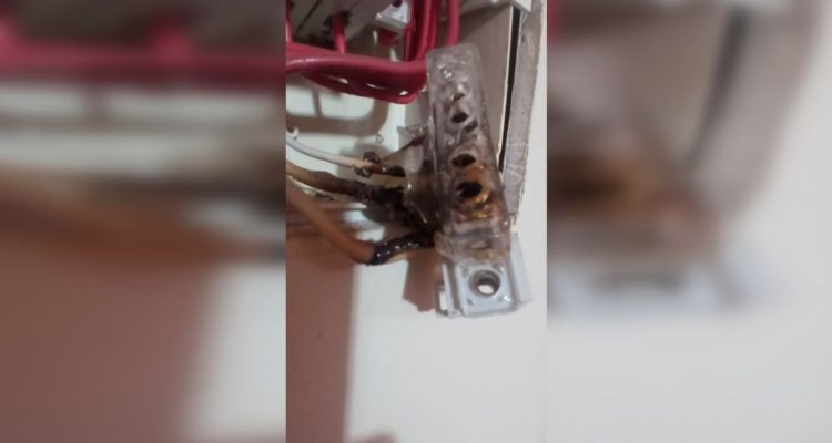 Falla en panel eléctrico