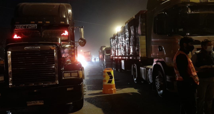 paro de camioneros angol