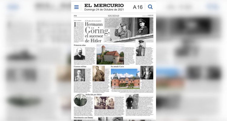 El Mercurio admite error por publicación sobre criminal nazi y descarta “ánimo de hacer apología”