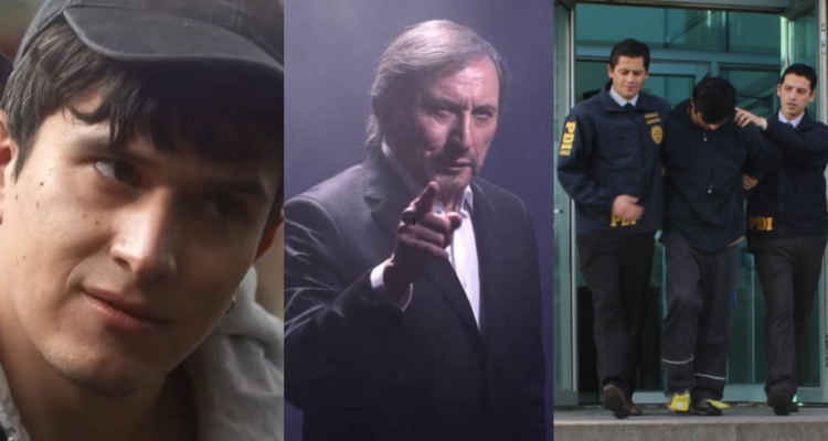 De izquierda a derecha: Captura de TVN con actor; Carlos Pinto; e imagen de archivo de Cristián Barría