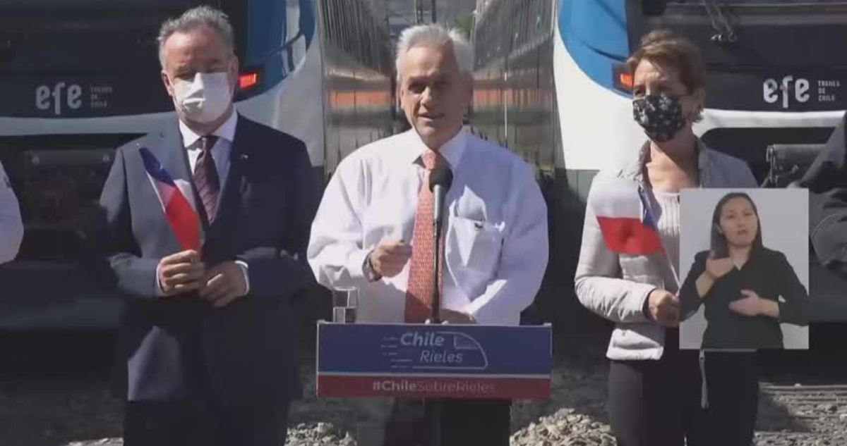 Presidente Piñera visita la región para inaugurar nueva flota de Biotren