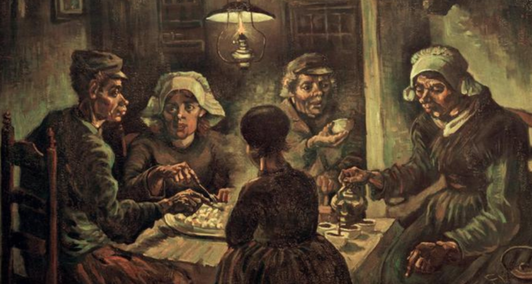 Vincent Van Gogh, “Los comedores de patatas” (1885). Colección del Museo Van Gogh, Ámsterdam.

