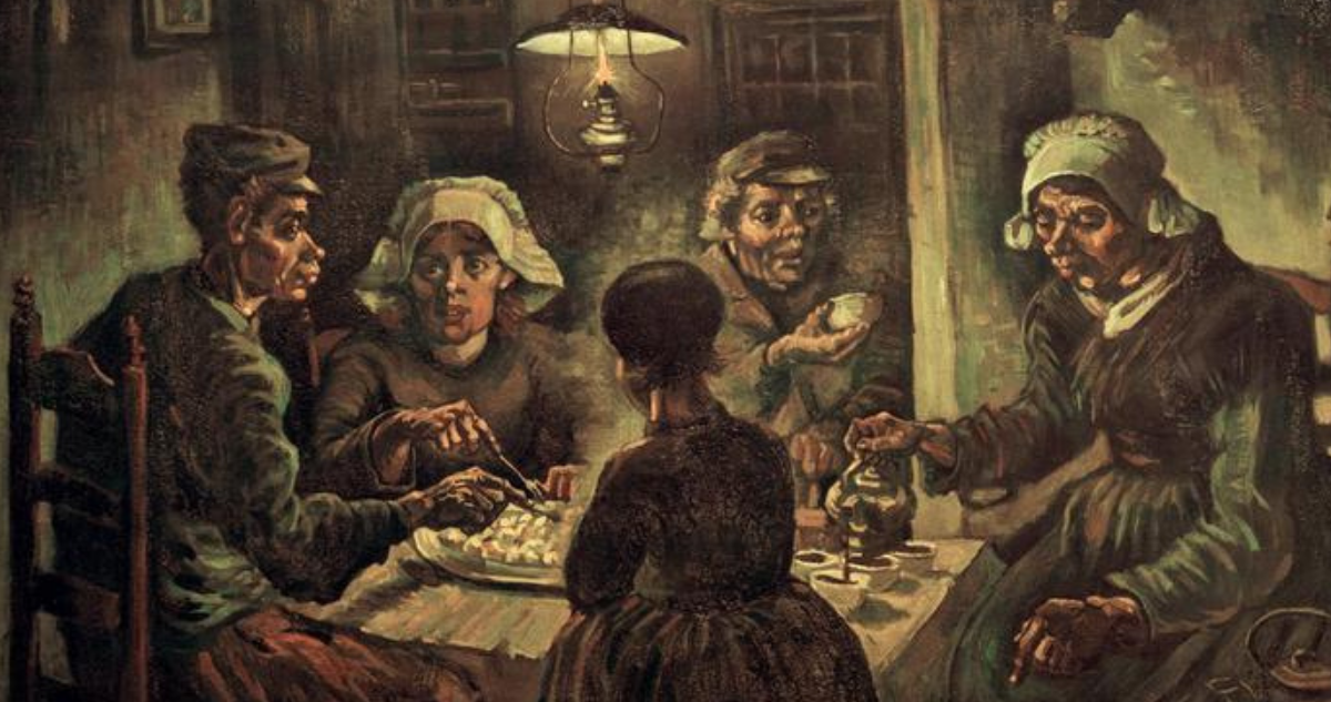Vincent Van Gogh, “Los comedores de patatas” (1885). Colección del Museo Van Gogh, Ámsterdam.


