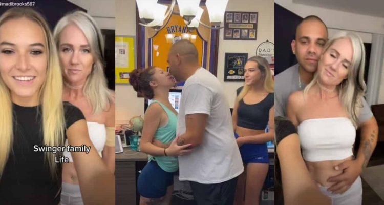 Familia swinger hija comparte esposo con su mamá