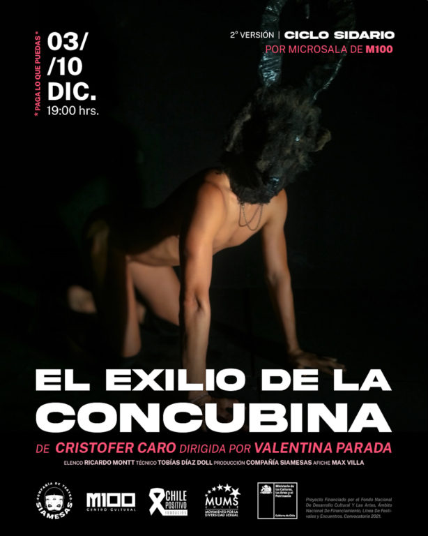 afiche obra el exilio de la concubina