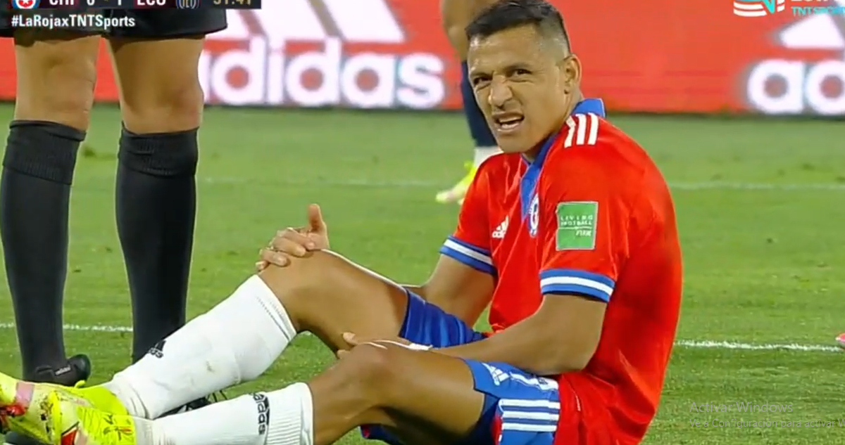 Alexis Sánchez lesionado