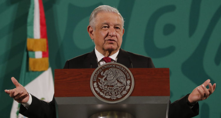 Fotografía donde aparece el presidente de México, Andrés Manuel López Obrador (AMLO) en la ONU