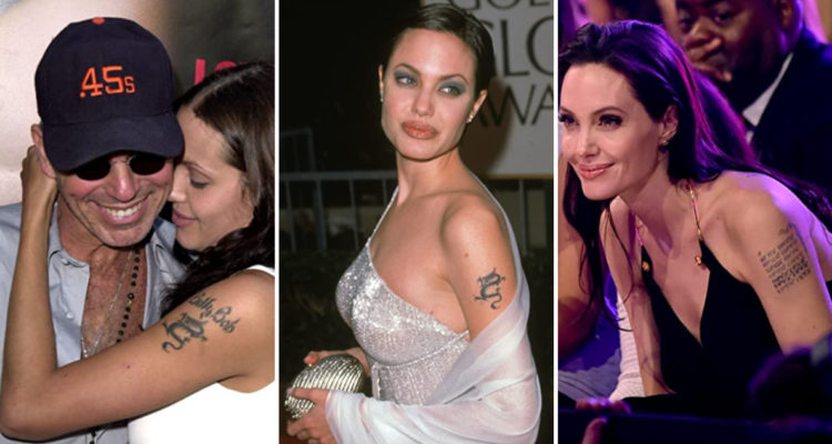 Angelina Jolie y la evolución de su tatuaje.