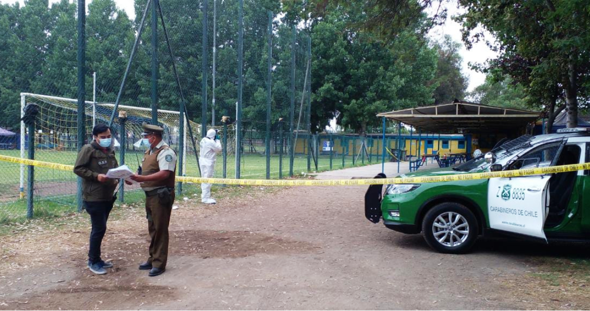 Balacera en estadio de Maipú