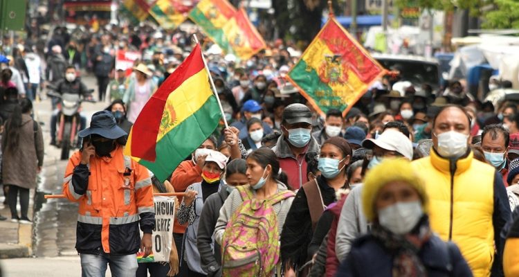 Protestas en Bolivia.