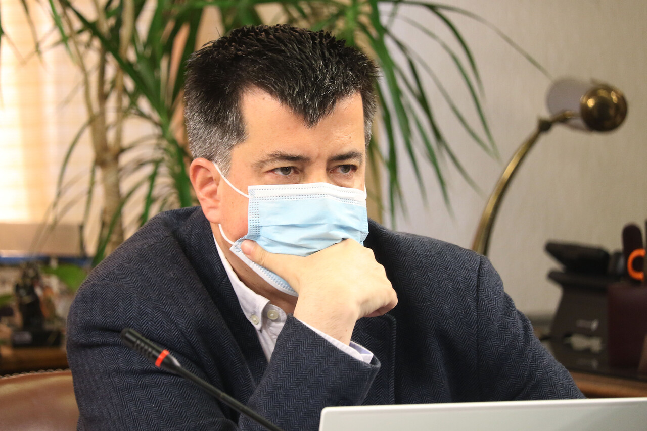 El diputado Andrés Celis, durante la Comisión de Trabajo y Previsión Social de la Cámara de Diputados.