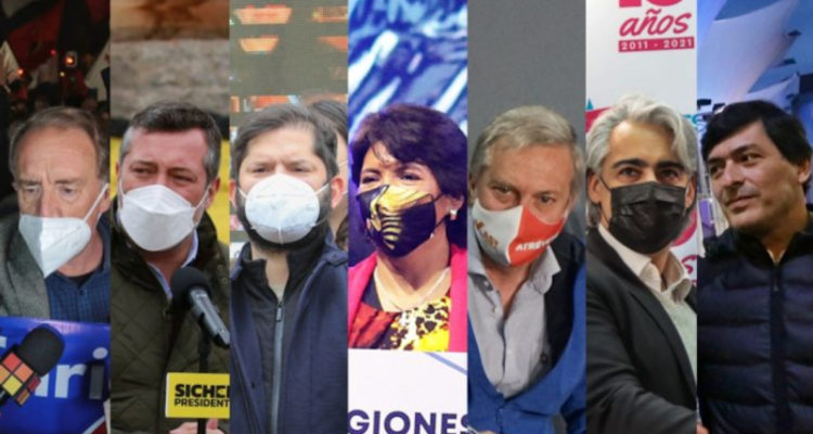 las profesiones de los siete candidatos presidenciales