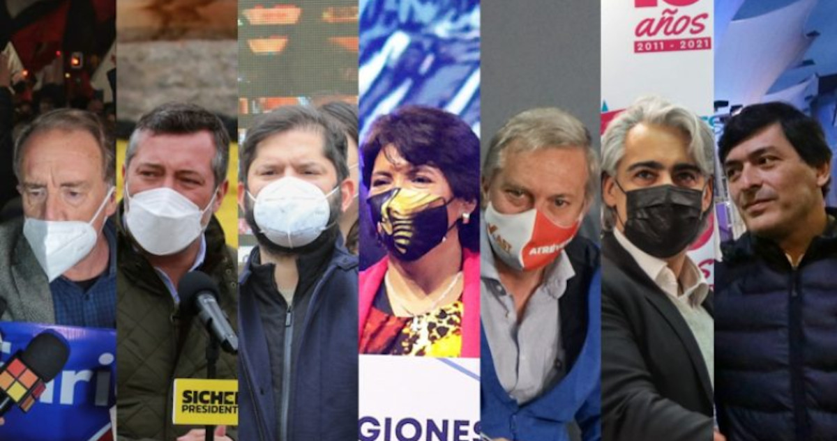 las profesiones de los siete candidatos presidenciales