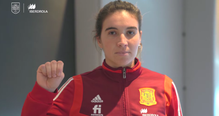 Selección española viraliza gesto