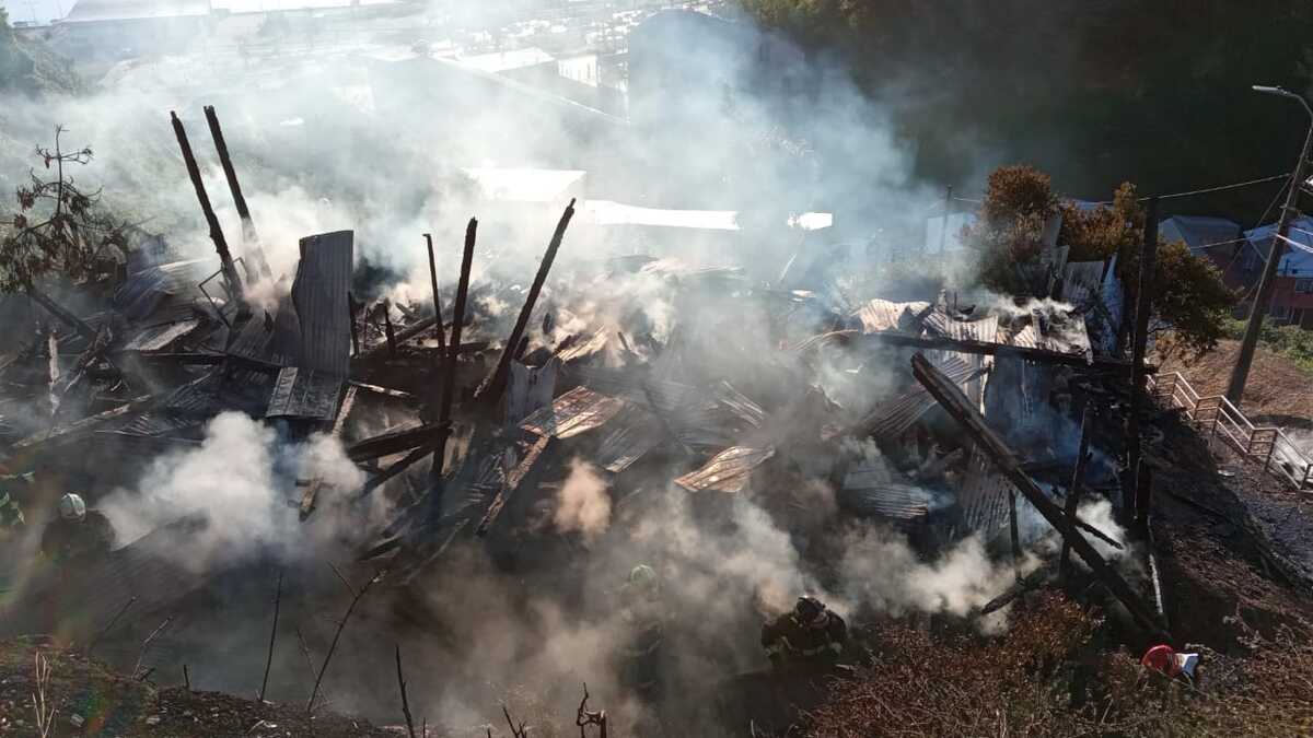 Incendio en vivienda de Talcahuano