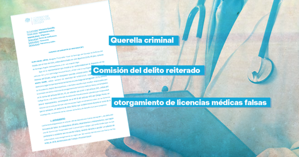 CDE se querella contra médico que entregó más de 5 mil licencias falsas