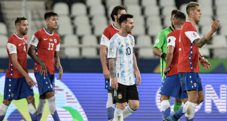 Chile y Argentina en su último partido.