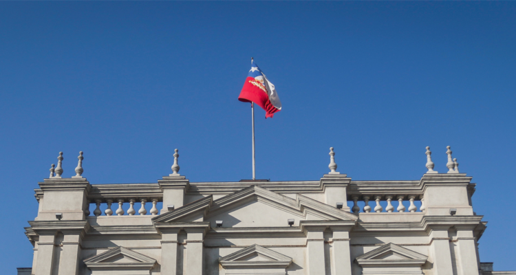 Frontis del Palacio de La Moneda.
