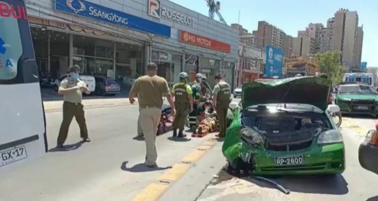Accidente carabineros en Ñuñoa