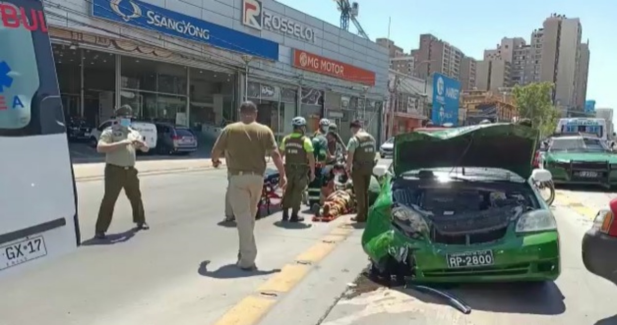 Accidente carabineros en Ñuñoa