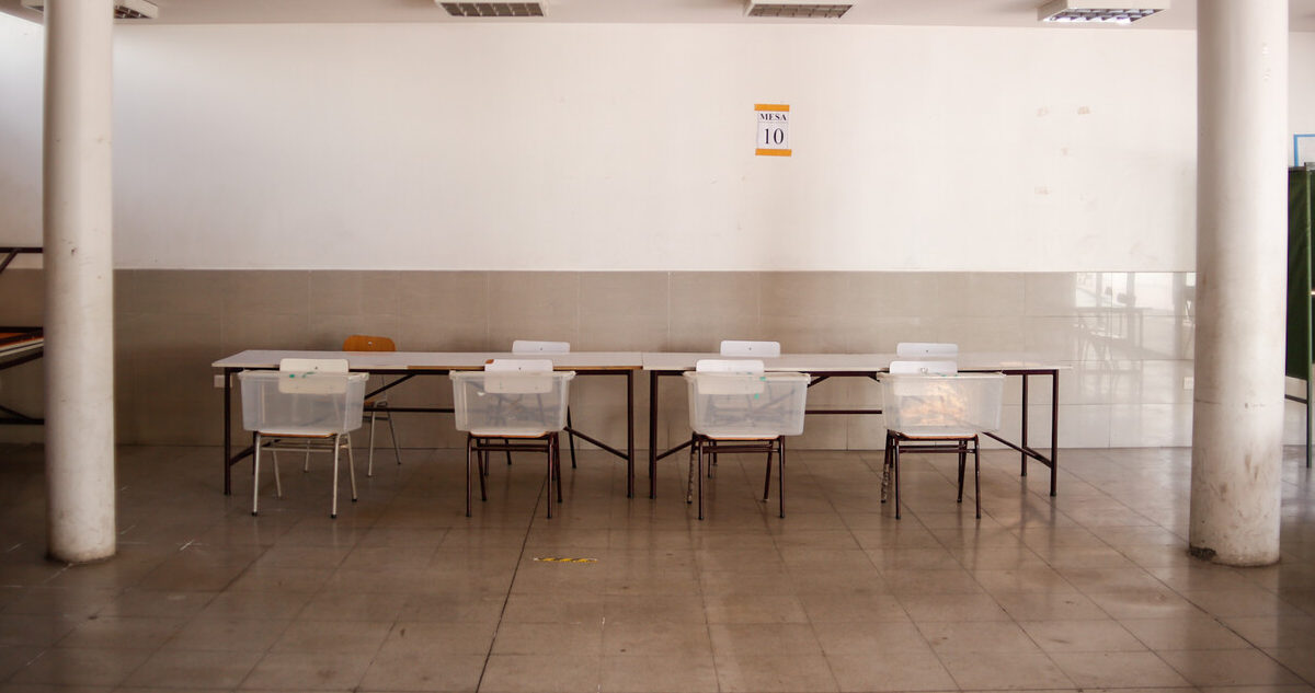 Mesa receptora de sufragios elecciones del domingo