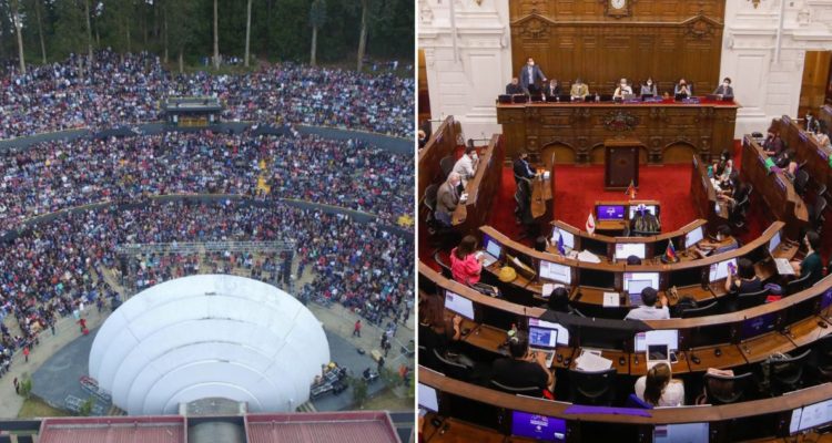 Evento musical en Anfiteatro por visita de Convención