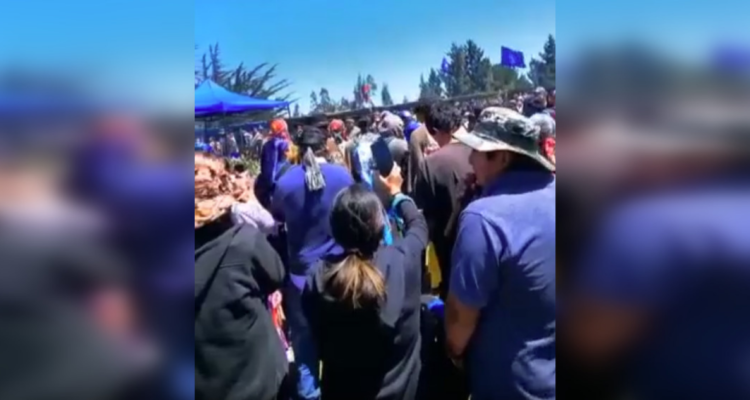 Disparos funeral comunero Cañete.