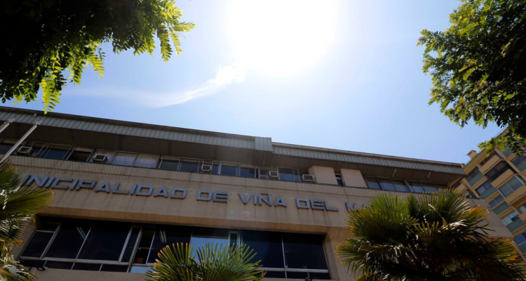 Frontis de Municipio de Viña del Mar.