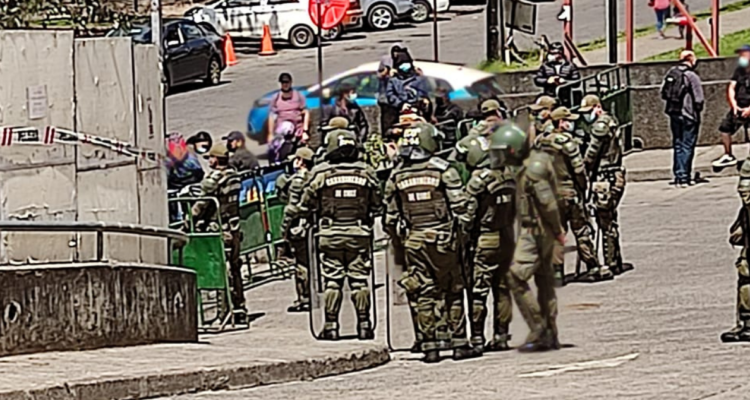 Herido en Cañete se mantiene en el Hospital de Temuco.