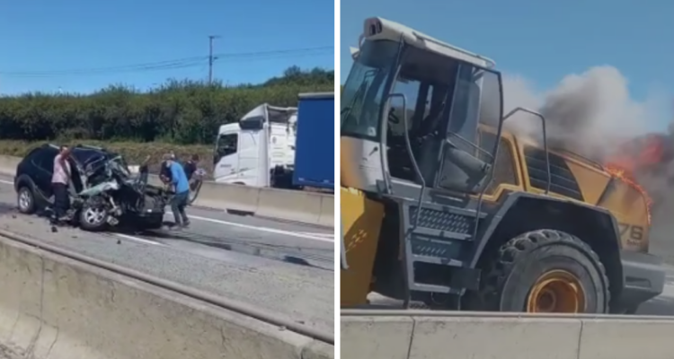 Colisión en ruta Coronel-Lota