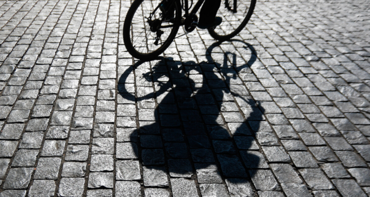 Ciclista en la calle