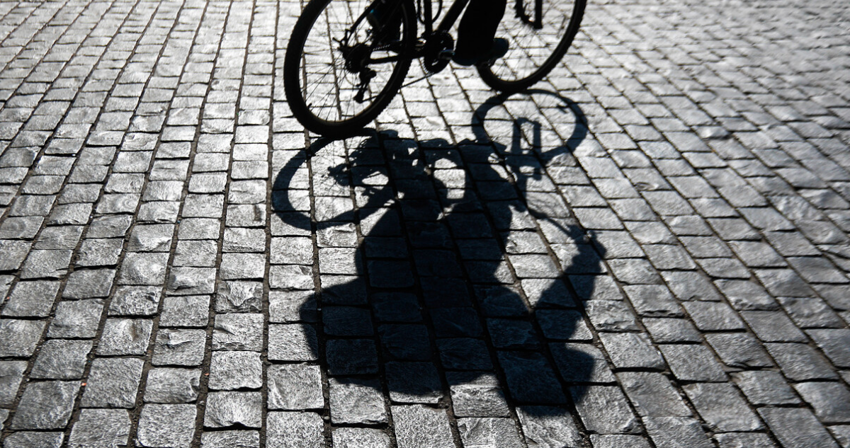 Ciclista en la calle