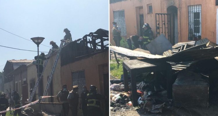 Incendio en Conchalí deja una persona fallecida