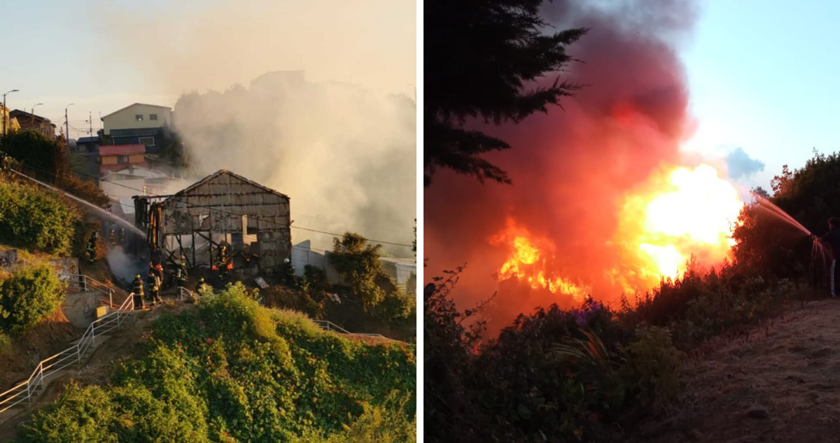 Incendio en vivienda de Talcahuano