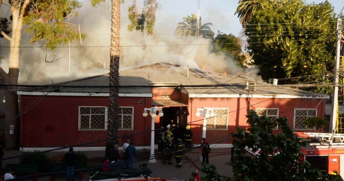 Incendio en municipio de Quilpué