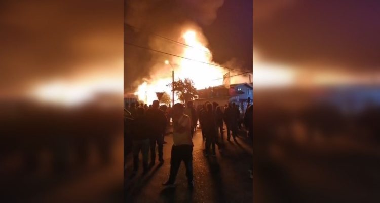 Incendio de viviendas en Osorno