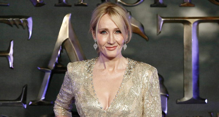 La escritora J. K. Rowling en la premiere de Animales Fantásticos y Dónde Encontrarlos.