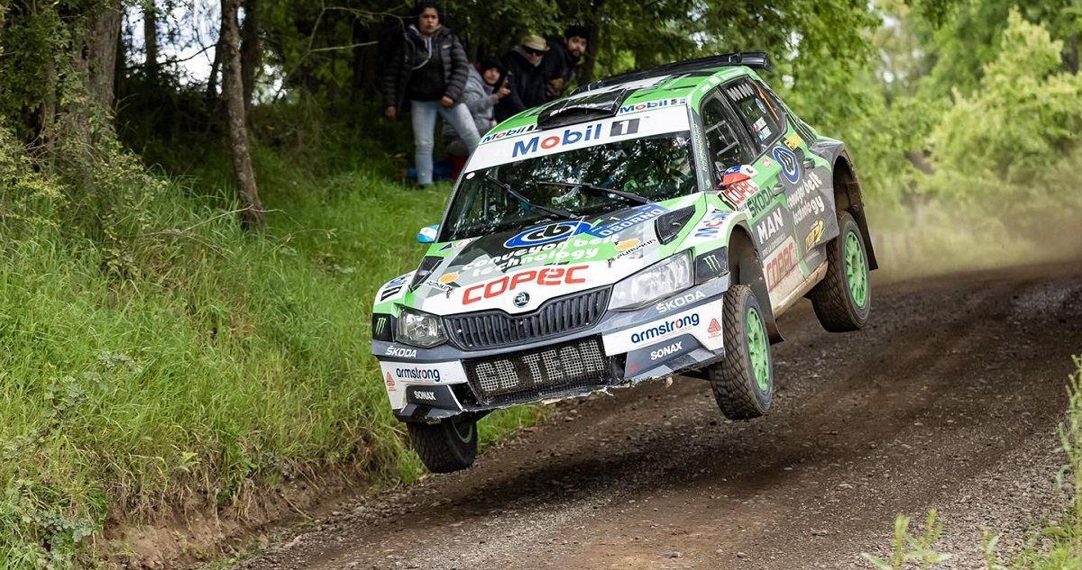 Jorge Martínez durante el RallyMobil en Osorno.