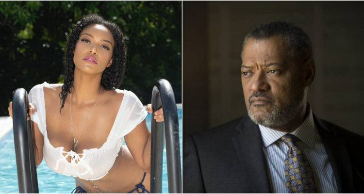 Laurence Fishburne y su hija ex actriz porno