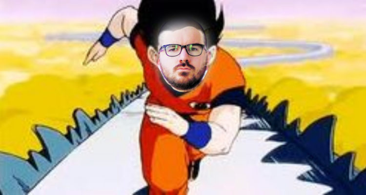 Uno de los memes de redes sociales. La cara del diputado Jackson aparece sobre una de las escenas del anime Dragon Ball Z, cuando Gokú corre por muchos capítulos hacia la tierra.