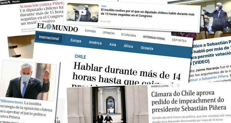 Titulares de medios internacionales sobre el discurso de 15 horas de Jaime Naranjo.