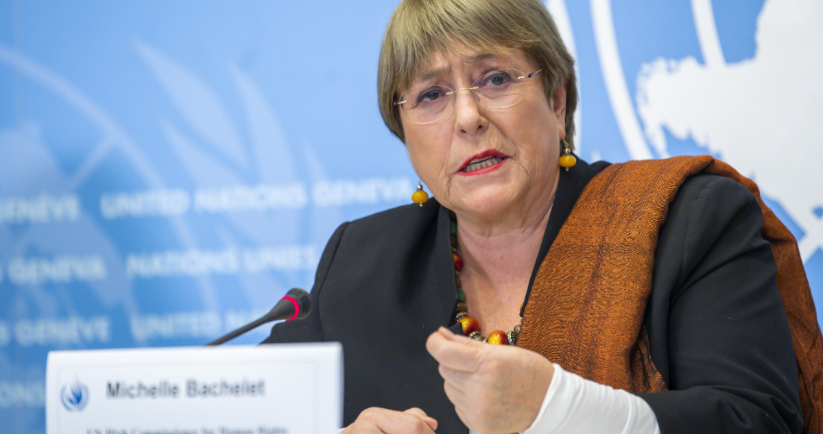 La alta comisionada de la ONU para los Derechos Humanos, Michelle Bachelet
